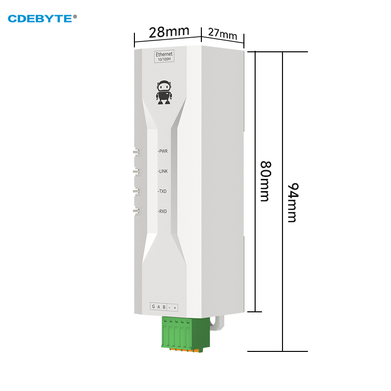 Seriell zu Ethernet Serieller Server RS485 ModBus Gateway CDEBYTE NE2-D11P Signalisolierung 2-Wege-Sockel Link Standard MQTT