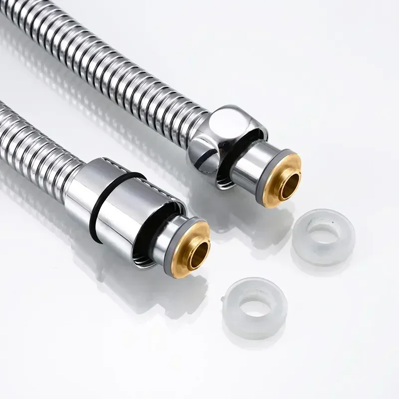 Baokemo Stainless Steel Flexible Shower Hose Tube Pipe For Bathroom Accessories Shower Tube High Strength Hot And Cold Hose