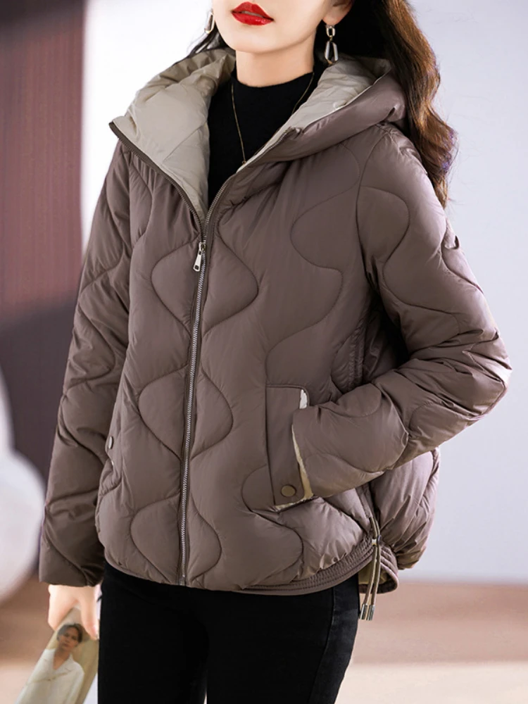 Manteau court rembourré en coton pour femme, version coréenne, ample, explosif, hiver, nouveau, 2025