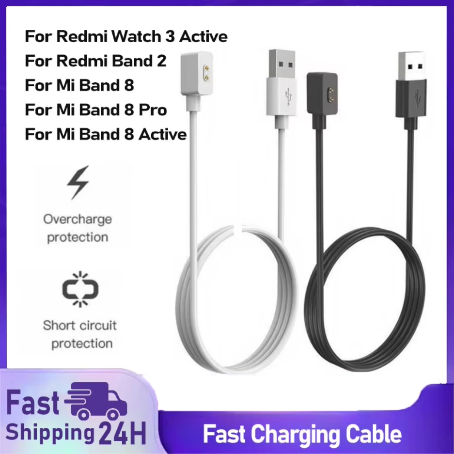 Cabo carregador usb para xiaomi band 9 8 ativo mi band 10 9 8 pro adaptador de berço de carregamento magnético para redmi watch 3 doca de carregador