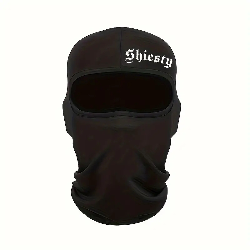 1PC 고딕 문자 인쇄 스키 마스크 힙합 남여 발라크라바 탄성 통기성 목 각반 UV 보호 선 스크린 페이스 마스크
