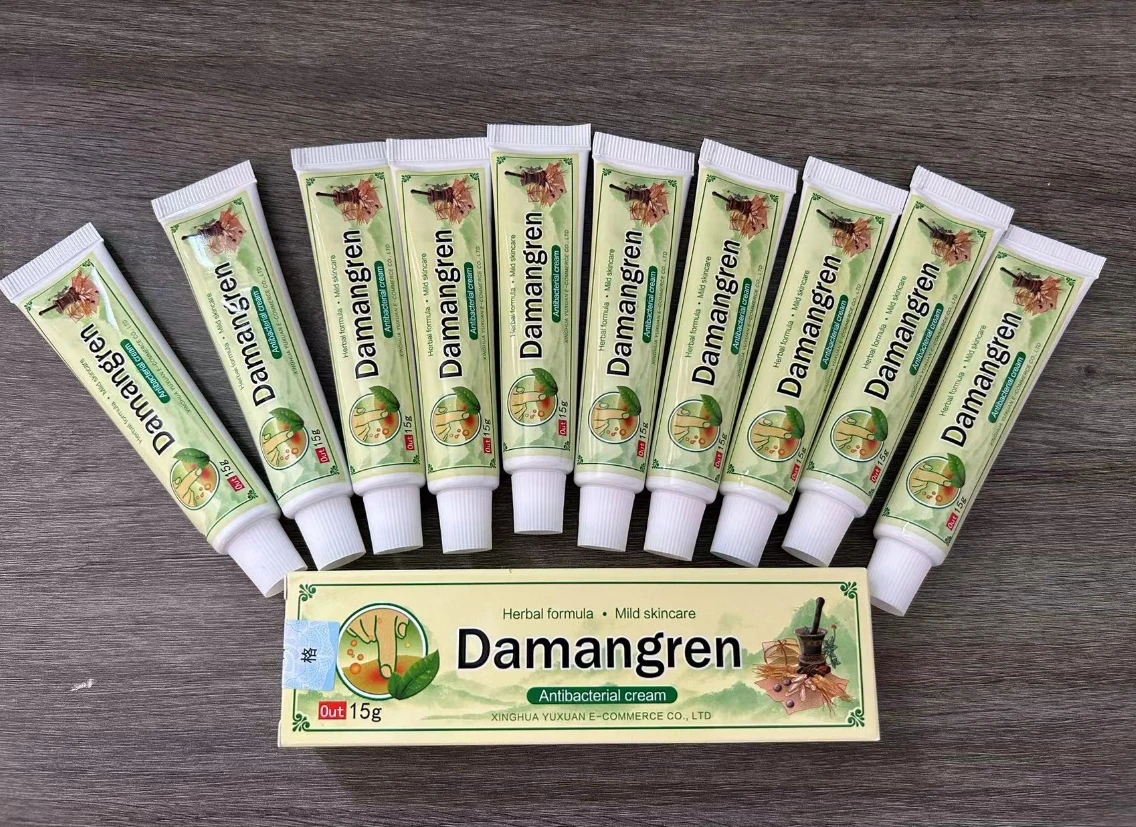 Crema para Psoriasis damangren rosa, ungüento para Eczema, Dermatitis, potente, con caja, 1 piezas, 100% Original