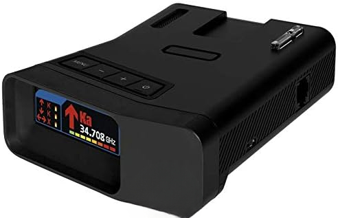 R7 EXTREME LONG RANGE Laser/Radar Detector, Built-in GPS, Real-Time Alerts, Dual-Antennas Front & Rear w/Directional Arro