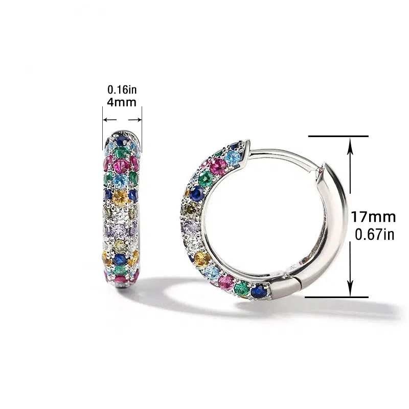 Pendientes de drenaje linfático de cristal, pendientes redondos de aro de cristal coloridos, magnetoterapia de moda, joyería adelgazante para pérdida de peso