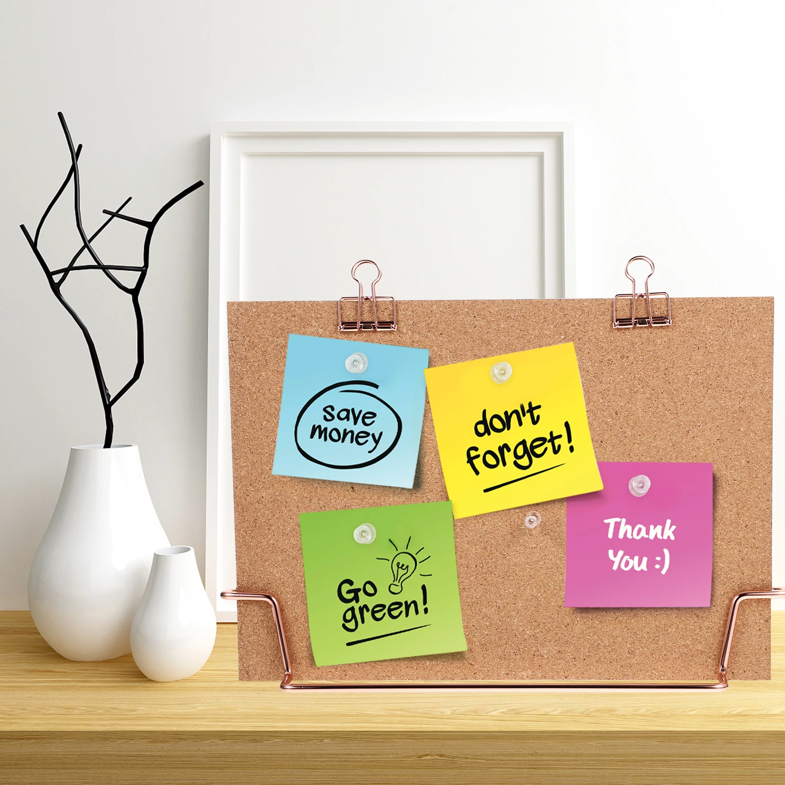 Cork Board Note Corkboard Pin for Desk Felt Small Announcement Display Bulletin Board Office Bulletin Wall Small Message
