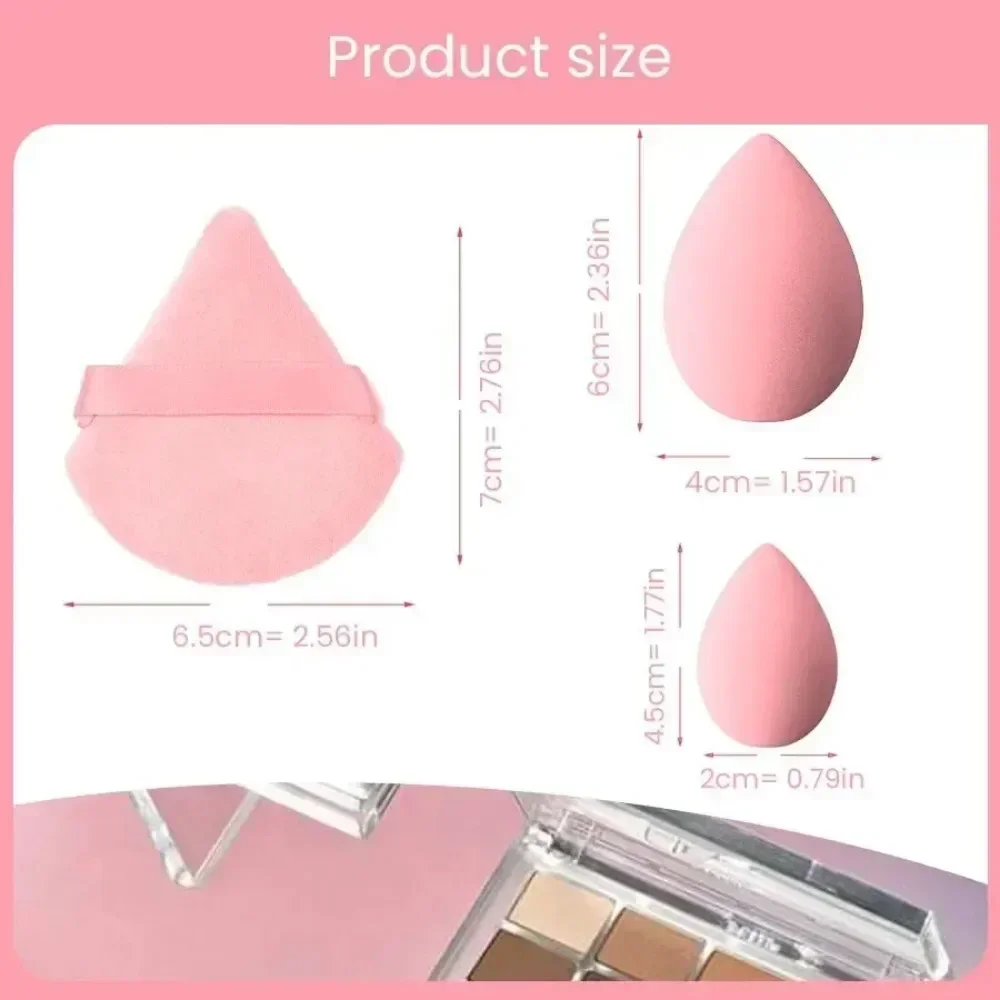 12 Uds esponja de maquillaje licuadora belleza huevo base esponjas cosmética en polvo Puff Spa diadema pulsera herramientas de maquillaje Accesorios