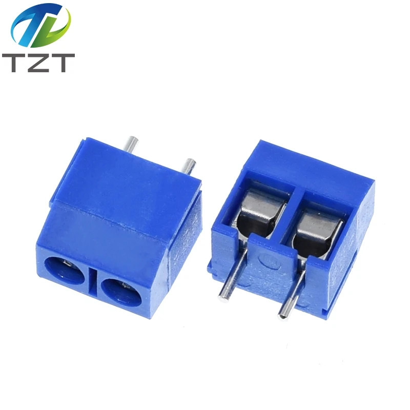 TZT 20 piezas KF301-2P 301-2P conector de bloque de terminales de tornillo enchufable de 2 pines 5,08mm 2 pines bueno