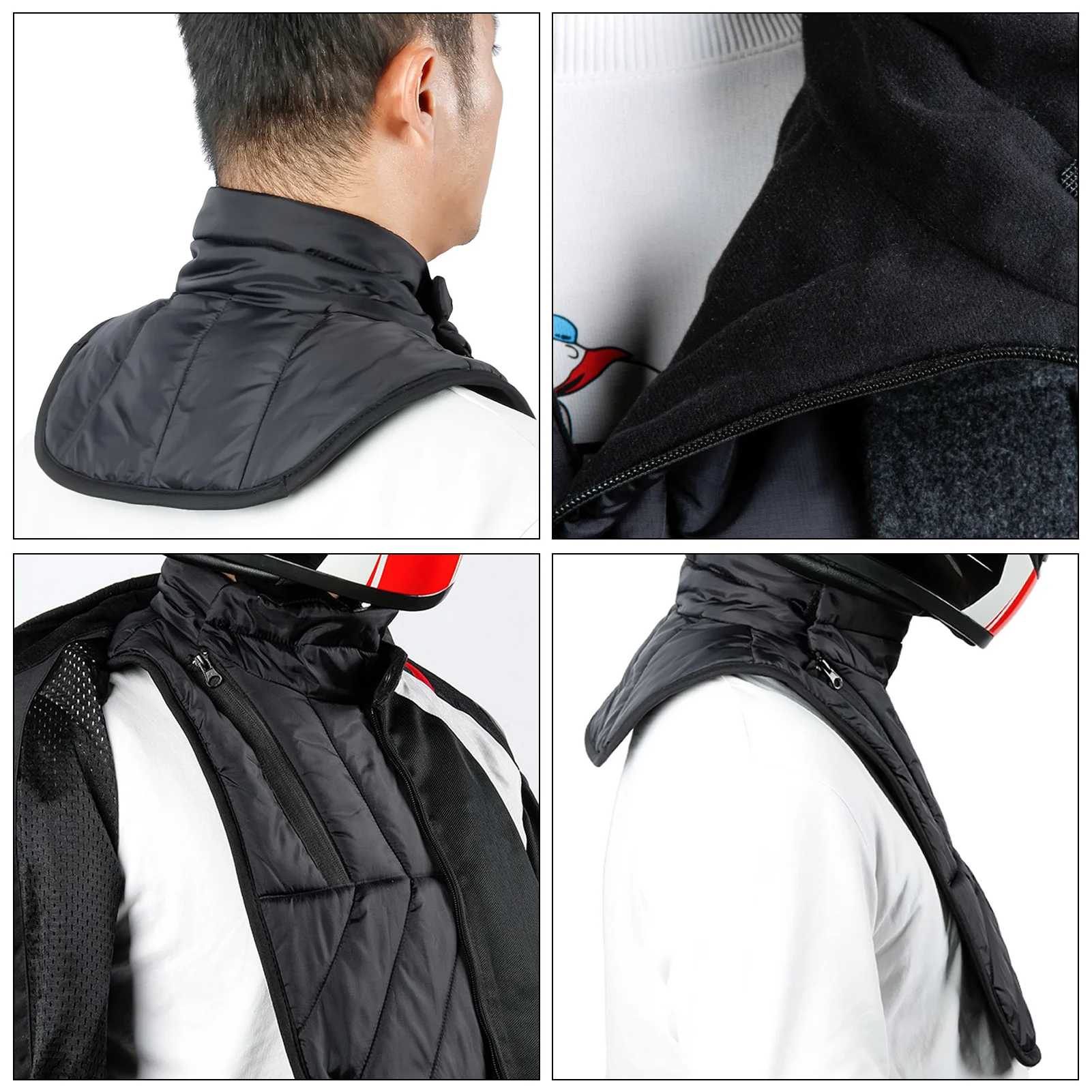 Bufanda de cuello cálida para mantener el invierno, Protector de pecho y cuello para motociclista, bufanda más cálida a prueba de viento, Baberos, Collar térmico para motocicleta