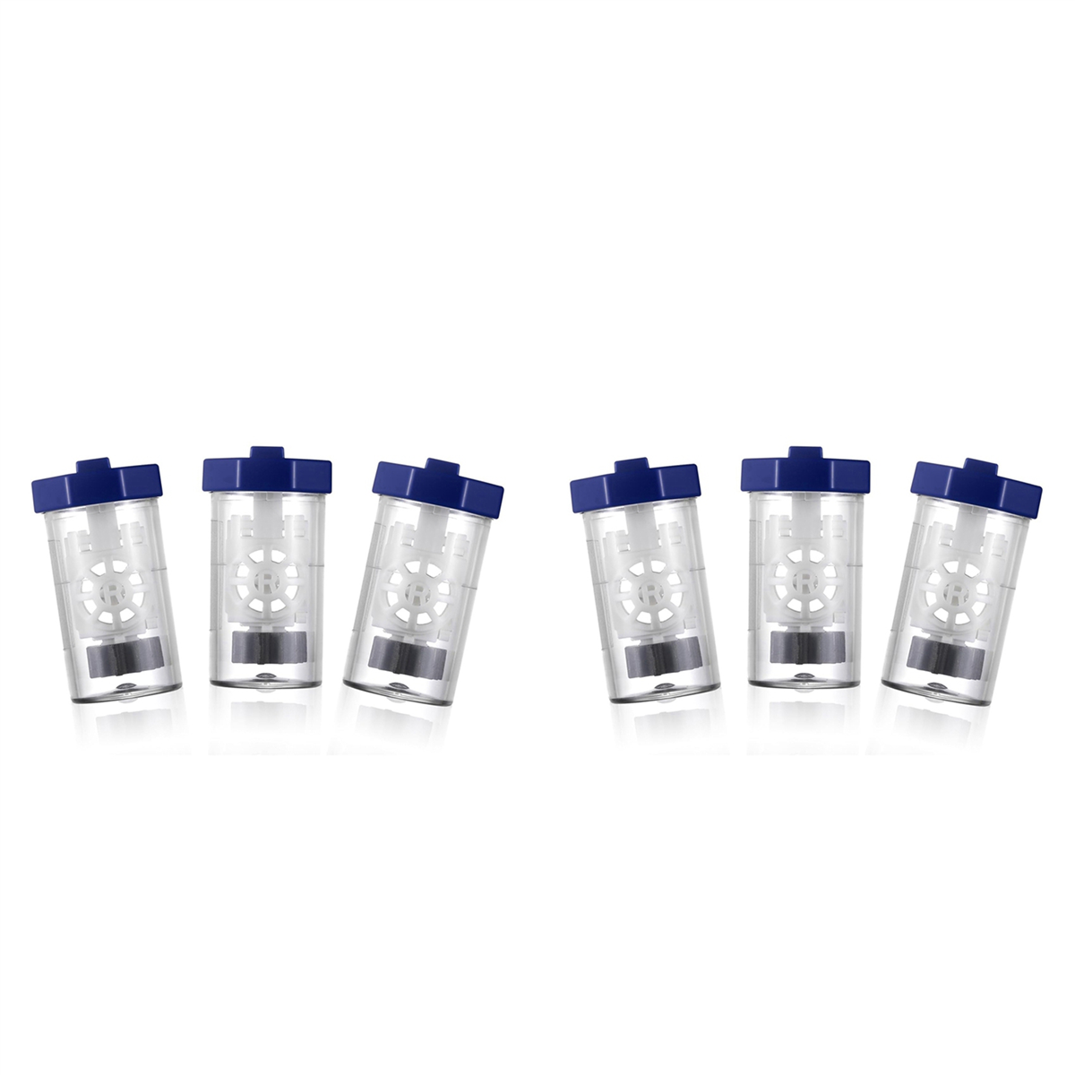 Abqr 6 peças de limpador de lentes de contato de peróxido de hidrogênio, máquina de arruela de clipe rígido de lente de contato escleral ocular, portátil