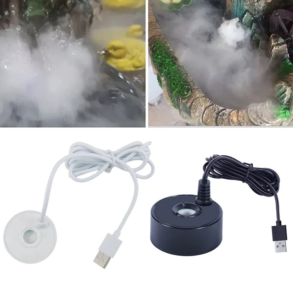 Indoor Mist Maker System Aquarium Aquarium Mist Maker น้ําลึก 3-6 ซม.Fountain Atomizer เป็นมิตรกับสิ่งแวดล้อมขนาดเล็ก