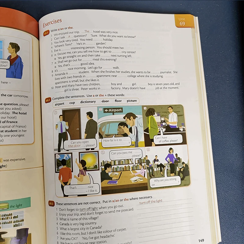 小学校の英語の文法高度なテストの準備、必須、使用中の文法、専門家、1冊の本