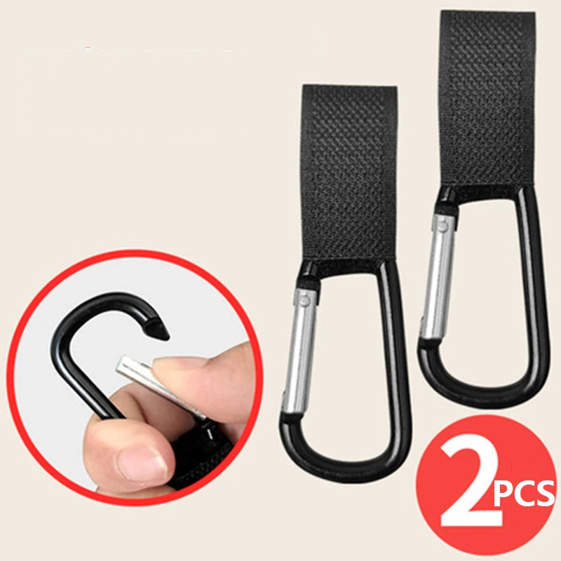 Accesorios para cochecito de bebé, gancho para carrito de compras, gancho multiusos para cochecito de bebé, gancho práctico de Metal, 2 uds.