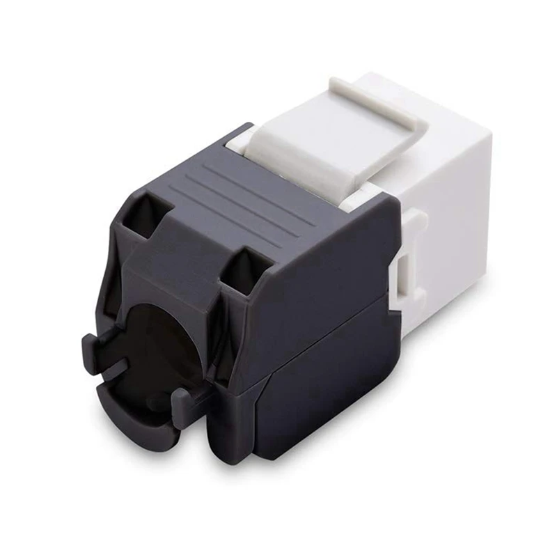 100-Pack Cat6a RJ45 Keystone Jack - Cat6 Compatible -180 Degree Toolless -Ethernet Wall Jack -Cat6a Network Coupler