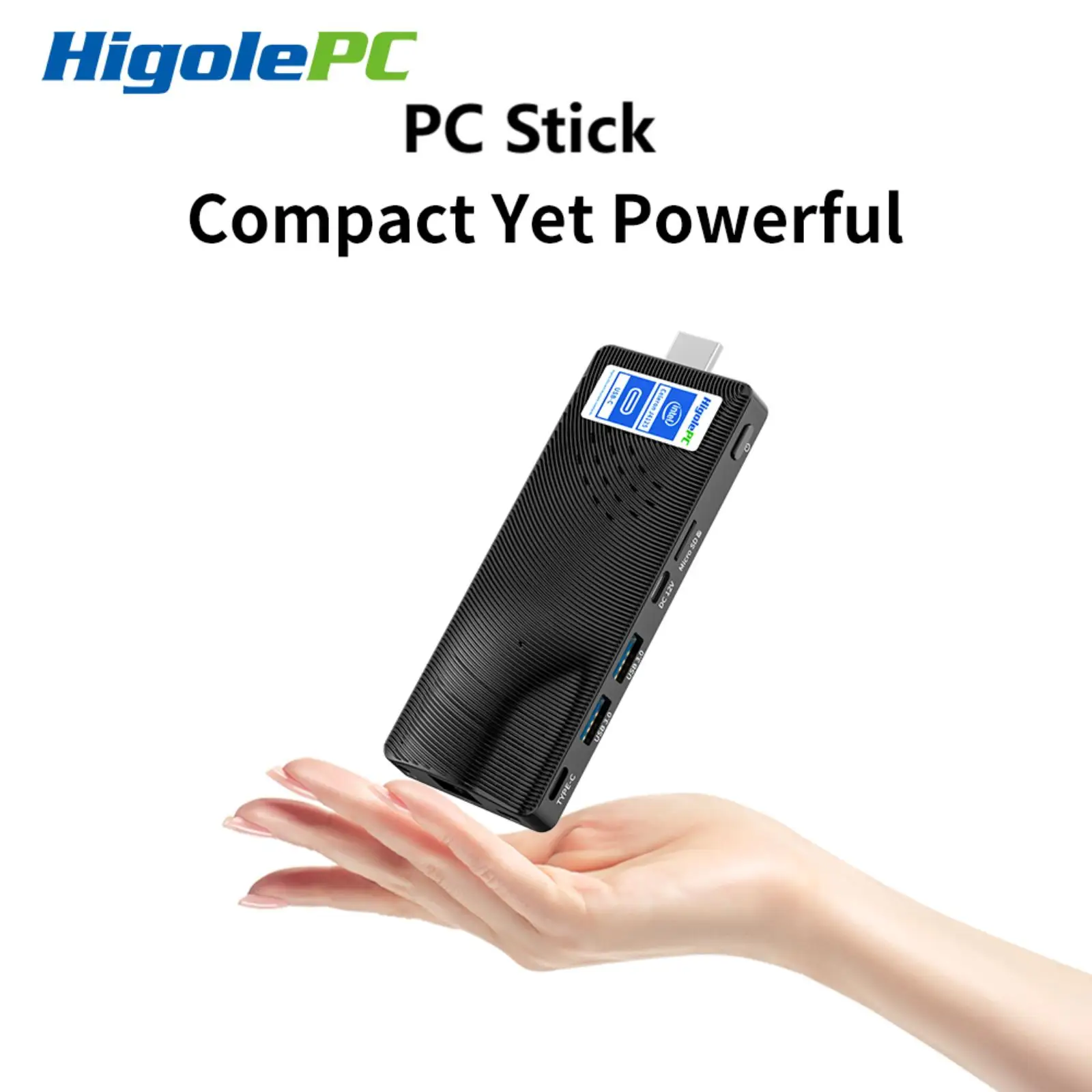 Higole PC Stick Fanless Mini PC Intel J4105 Windows 11 WiFi5 4/8GB 64/128/256GB Laptop Desktop PC 4K TV Stick PC Mini Computers