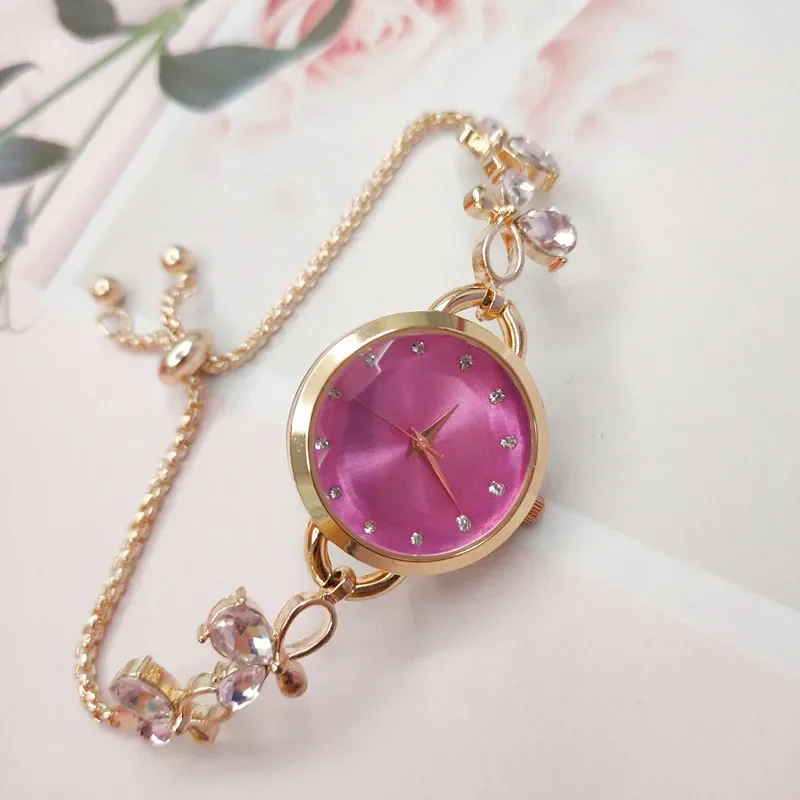 Senhoras laço relógio de luxo relógios femininos simples quartzo relógios pulso Часы pulseira relógio presente meninas relojes para mujer