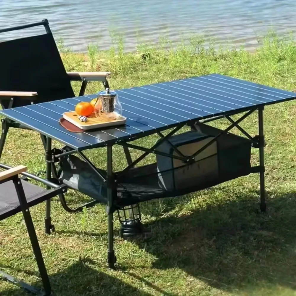Mesa dobrável de acampamento, organizador leve com bolsa de transporte, multiuso, piquenique ao ar livre, praia, lazer, fundamentos