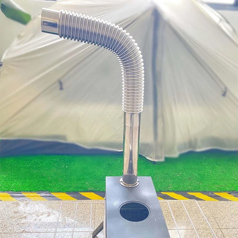 Stainless Steel Gas Water Heater Exhaust Pipe Corrugated Pipe 90 Degree Elbow Chimney Liner Bend Multi Flue Stove Chimney Pipe