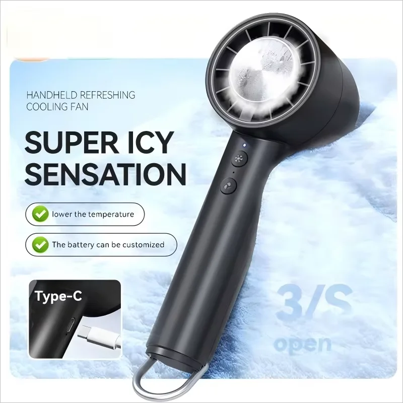 조용한 고속 Led 디스플레이 높은 풍력 USB 충전 팬 휴대용 소형 팬 냉각 에어컨 휴대용