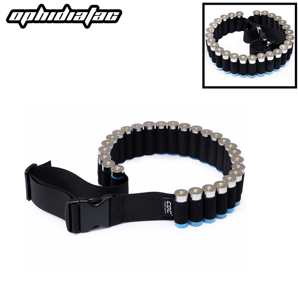 OPHIDIAN 27/30 /50 Rounds Shotgun Bullet Belt Adjustable Shotgun Bullet Carrier Ammo Bag Holder for 12 Gauge Hunting Accessories