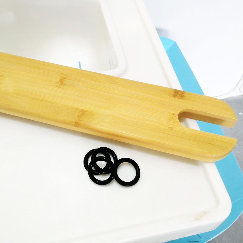 Reposapiés para trona de bebé, reposapiés de madera Natural, antideslizante, estable, accesorios para trona