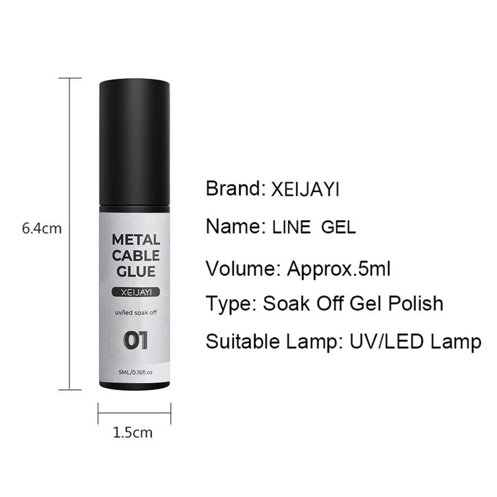 5/7/8 ミリリットル超高輝度メタリック塗装ライナージェルポリッシュシルバー/ゴールド/ローズミラージェルネイルポリッシュ半永久 UV ネイルアートヴェルニ