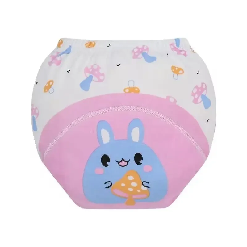 3PC กันน้ำ Reusable ผ้าฝ้ายเด็ก Celana Training กางเกงขาสั้นเด็กชุดชั้นในผ้าผ้าอ้อมเด็ก Nappies กางเกงผ้าอ้อมเปลี่ยน