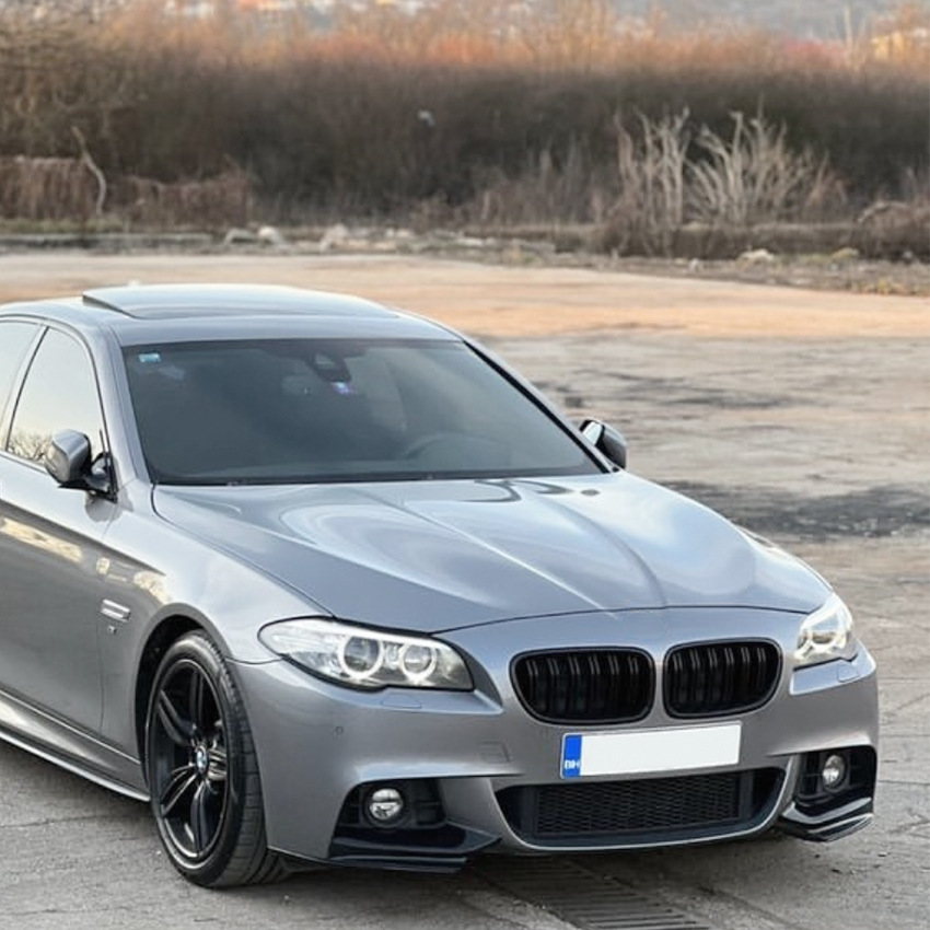 フロントバンパーリップスプリッタースポイラー BMW F10 F11 M スポーツ 5 シリーズ 520i 530i 2011-2017 1 ペアディフューザーボディキットチューニング