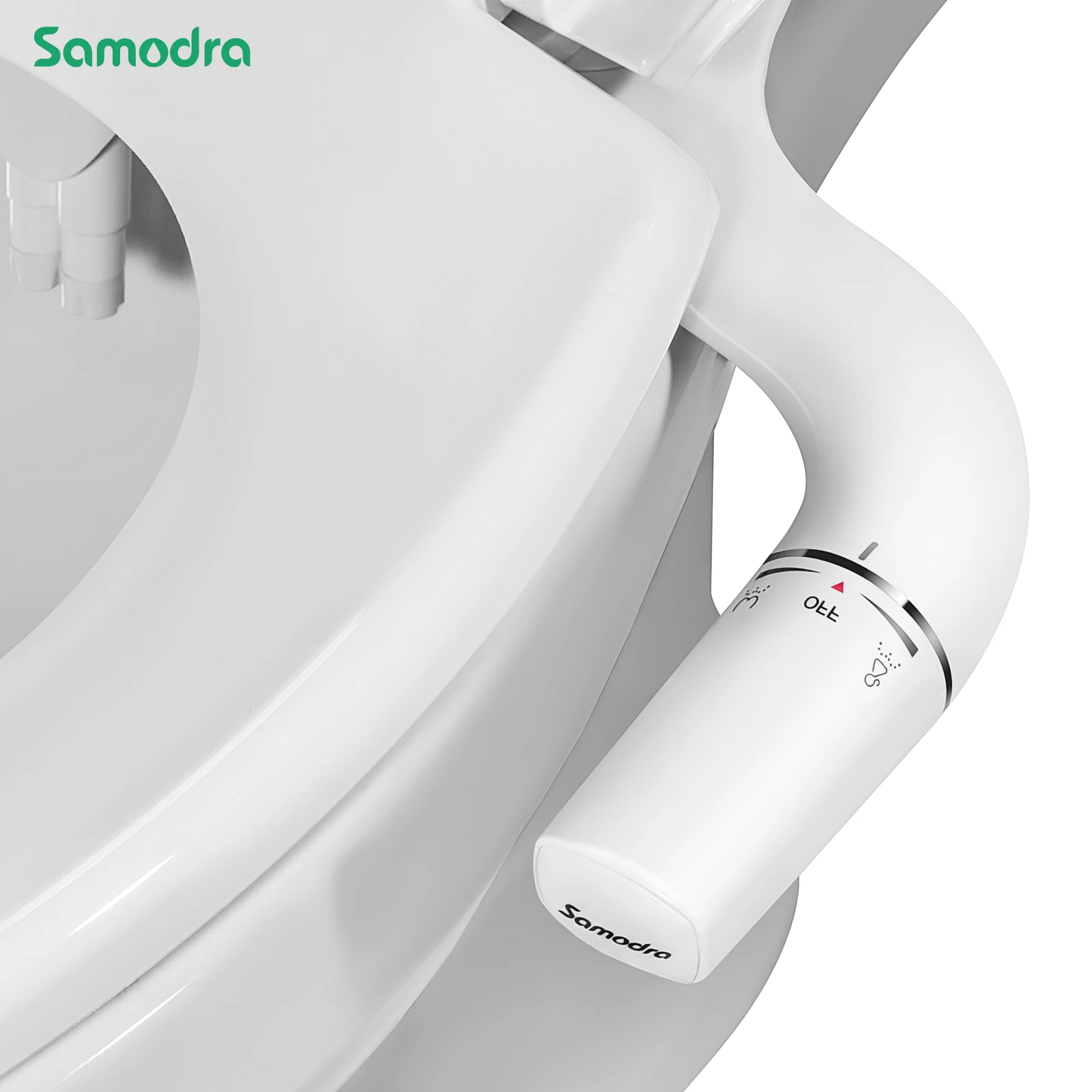 SAMODRA prawy/lewy ręczny Toitet zraszacz do bidetu nieelektryczny podwójna dysza bidet deska sedesowa higieniczny prysznic do akcesoriów łazienkowych