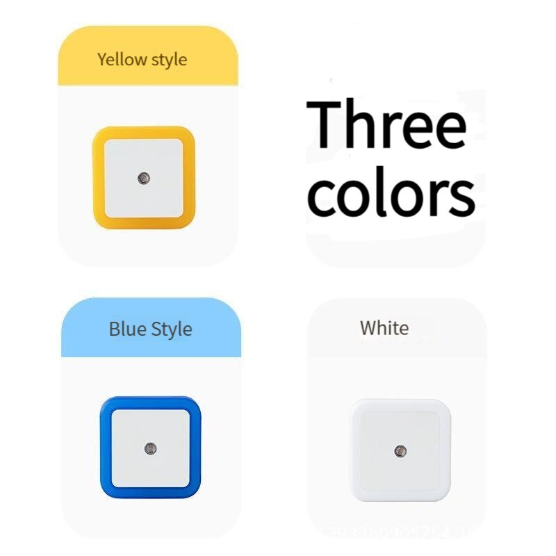 Kabelloses LED-Nachtlicht Mini-Eu-Stecker Lichts teuerung Sensor Kinderzimmer Kinderzimmer Dekoration Mitternacht Tricolor Licht