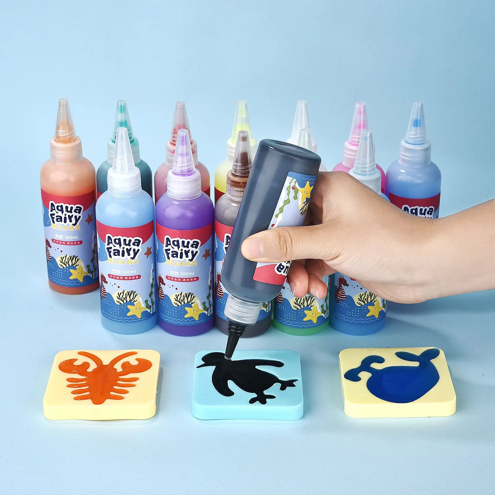 子供手作り DIY クラフト絵画ステッカーモンテッソーリ教育折り紙マジックウォーターエルフキットセットおもちゃ子供のギフトキッズクラフト