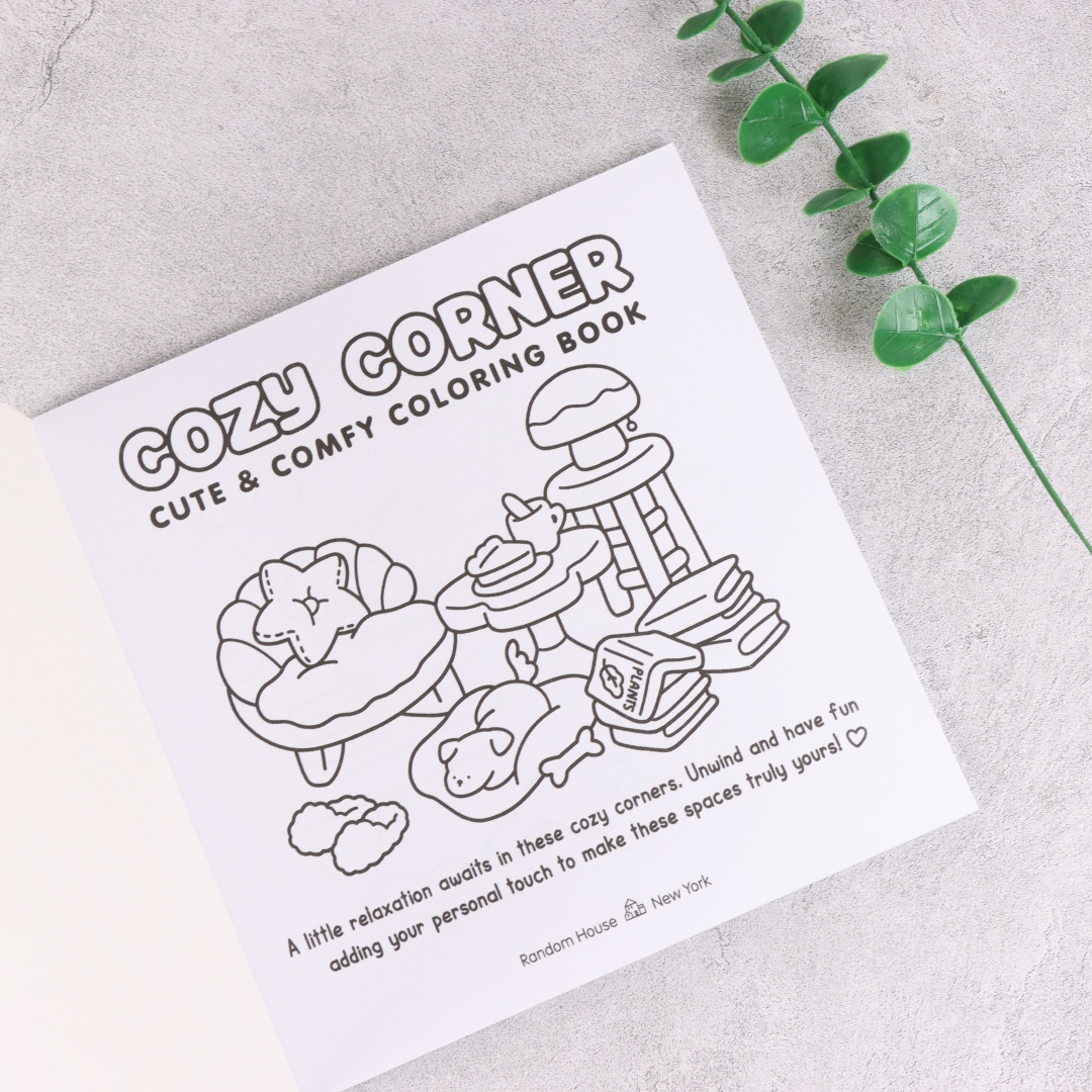 Cozy Corner: Coloring Book for Adults and Teens Featuring Educational Doodles Book For Relaxation