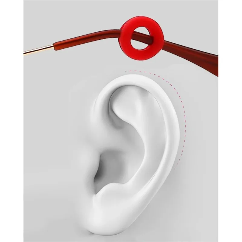 10 Uds. Agarre de oreja redondo para gafas, retenedor de manga con punta de patilla para gafas, retenedores de gafas cómodos antideslizantes