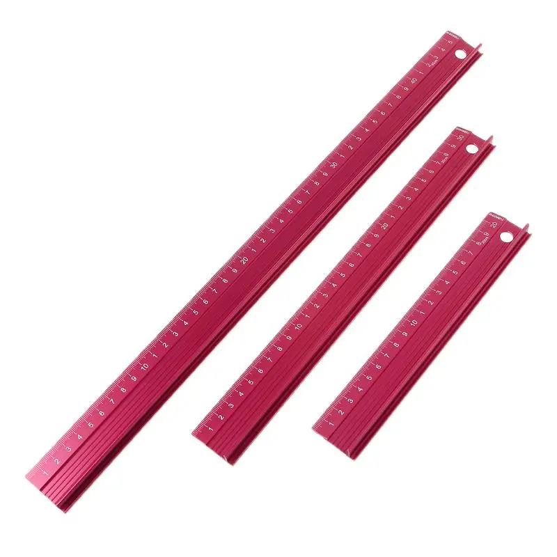 Professional Aluminum Alloy Straight Ruler Protective Scale  Measuring Engineers