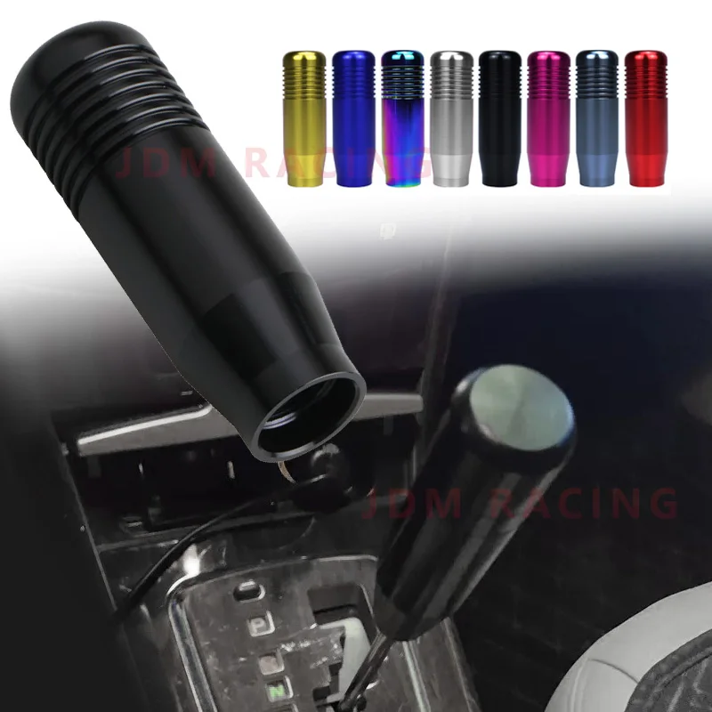 8,5 cm aluminium pookknop stick handmatige transmissie universele auto uitgebreide versnellingspook versnellingskop met 3 adapters