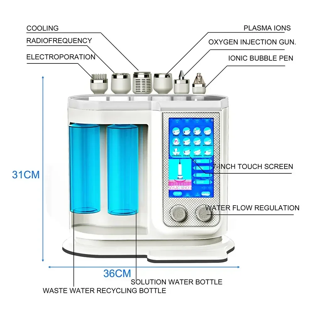 7-in-1多機能手動脱水機 (h2o2-in-1),フェイシャルケア用脱水機,フェイシャルマイクロダーマブレーション,美容機器