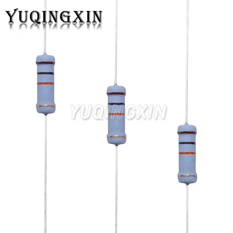 20pcs 2W Metal oxide film Resistor 5% 1R - 10M 100R 220R 330R 1K 2.2K 3.3K 4.7K 10K 22K 47K 100K 1M 100 220 330 ohm Carbon Film