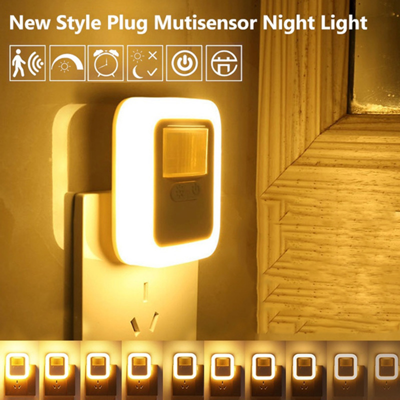 Đèn Led Chuyển Động Cảm Biến Âm Thanh Đèn Ngủ Trang Trí Phòng Ngủ Đèn Nhà Cầu Thang Tủ Quần Áo Lối Đi Trang Trí Đèn Ngủ Giáng Sinh Trẻ Em Quà Tặng