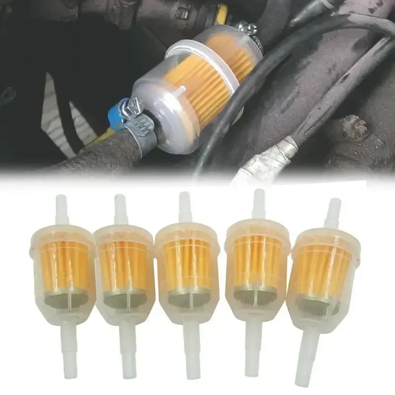 1-6 uds filtro Universal de Gas/combustible en línea 6MM-8MM 1/4 "para cortacésped motor pequeño accesorios para automóviles accesorios de motocicleta aceite