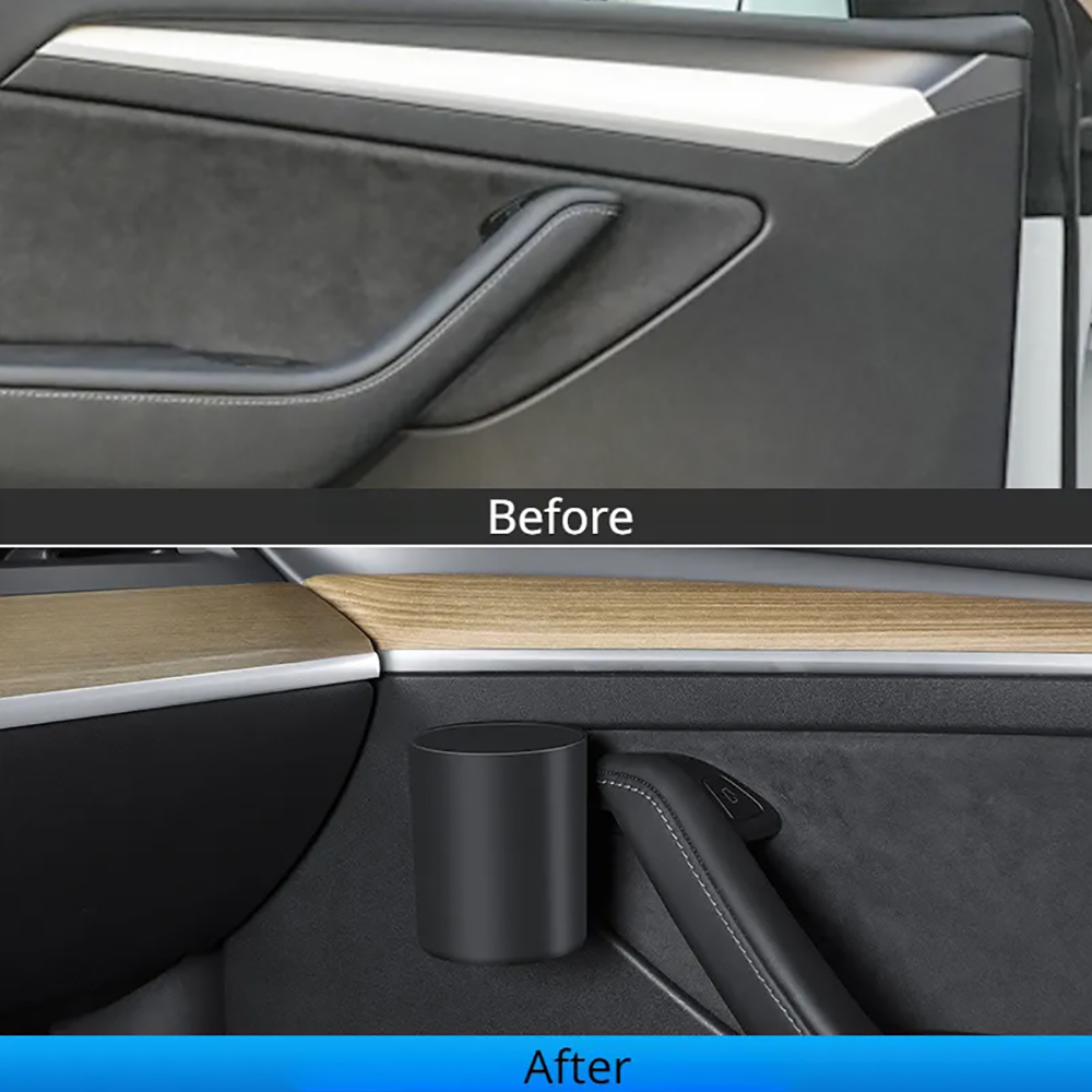 Portavasos para puerta de coche Tesla Model 3 Y, caja de almacenamiento, soporte para puerta, rango de bebida, soporte para botella de agua, accesorios para automóvil