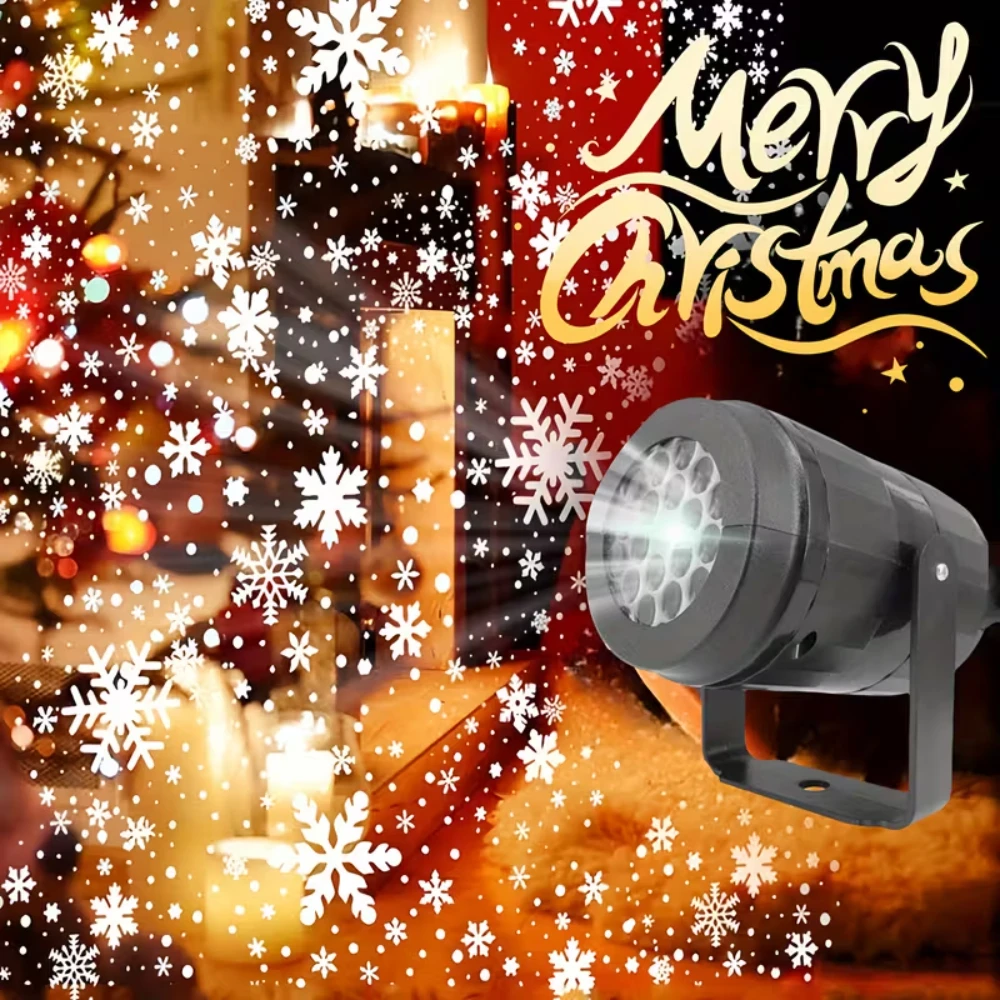 Weihnachten Schneefall Projektor Lichter Highlight Dynamische LED Schnee Weihnachten Schneeflocke Scheinwerfer Beleuchtung Projektor für Home Room Decor