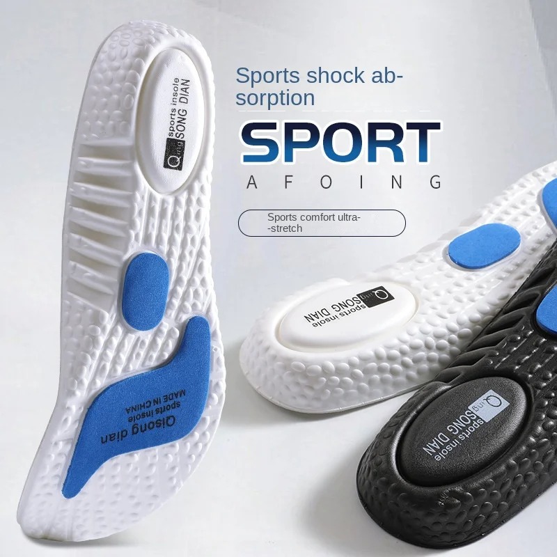 Plantillas deportivas para pies, plantilla de insertos suaves de absorción de impacto, plantilla ortopédica para fascitis Plantar para zapatos, suela de zapato para hombre y mujer
