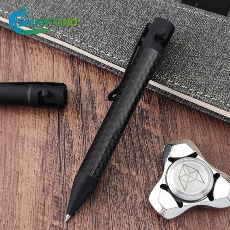 คุณภาพสูงโลหะ Bolt Action ปากกายุทธวิธี Titanium Alloy Self Defense ปากกาลูกลื่นสํานักงานนักเรียนเครื่องเขียนโรงเรียน