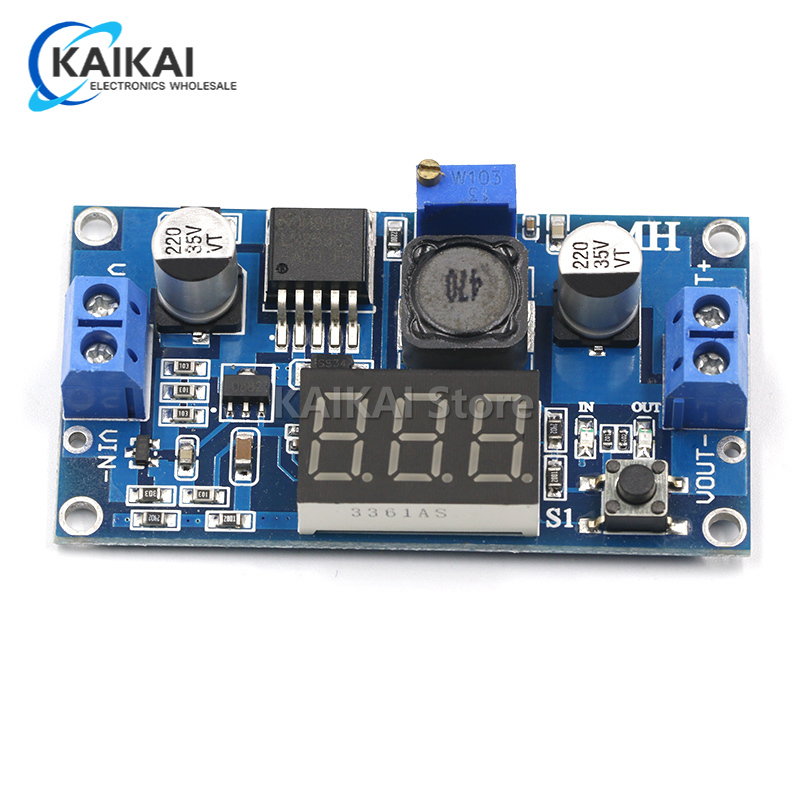 LM2596 BUCK 3A DC-DC Регулируемый понижающий модуль питания + синий светодиодный вольтметр