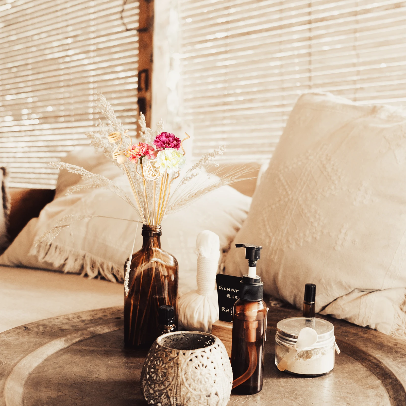 ใหม่ 10PCS สีชมพูไฮเดรนเยียดอกไม้หวาย Sticks Fireless น้ําหอม Reed Diffuser Stick DIY เครื่องประดับตกแต่งบ้าน
