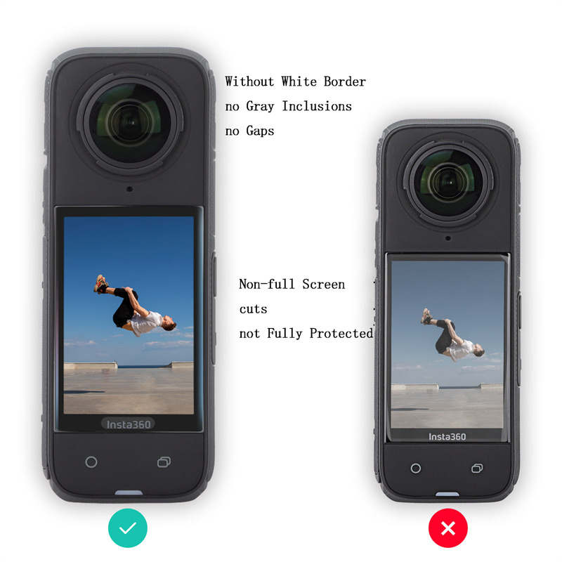 Protector de pantalla para accesorios Insta360 X4, película antiarañazos para Insta 360 X4, película protectora de cobertura completa (no de vidrio)