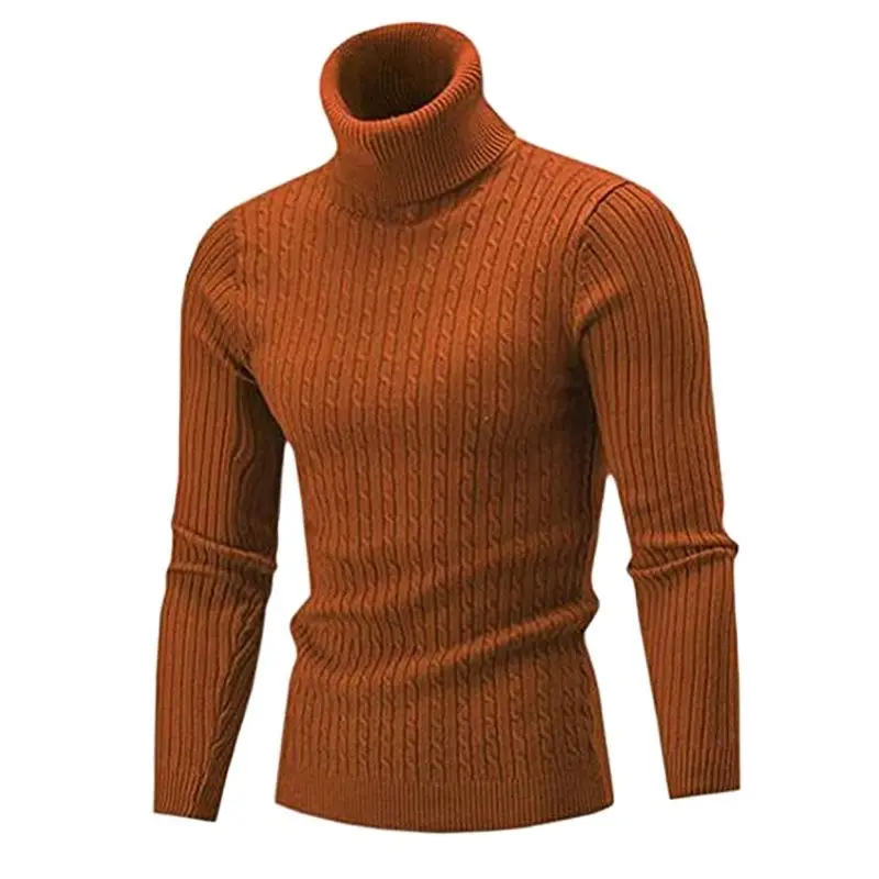 Herbst Winter herren Rollkragenpullover männer Stricken Pullover Rollkragen Gestrickte Pullover Warme Männer Jumper Slim Fit Casual Pullover
