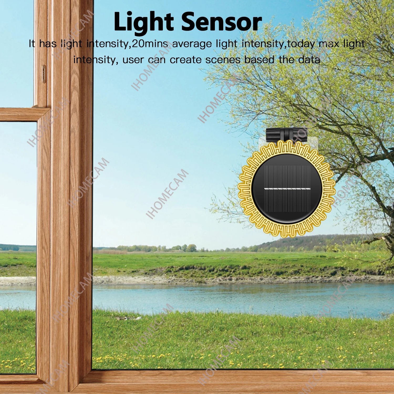 Tuya Smart Zigbee Sonnenlicht-Regen-Sensor, Solar-Aufladung, Echtzeit-Regenwasserdetektor, Smart Life App, gesteuert für Haus im Freien
