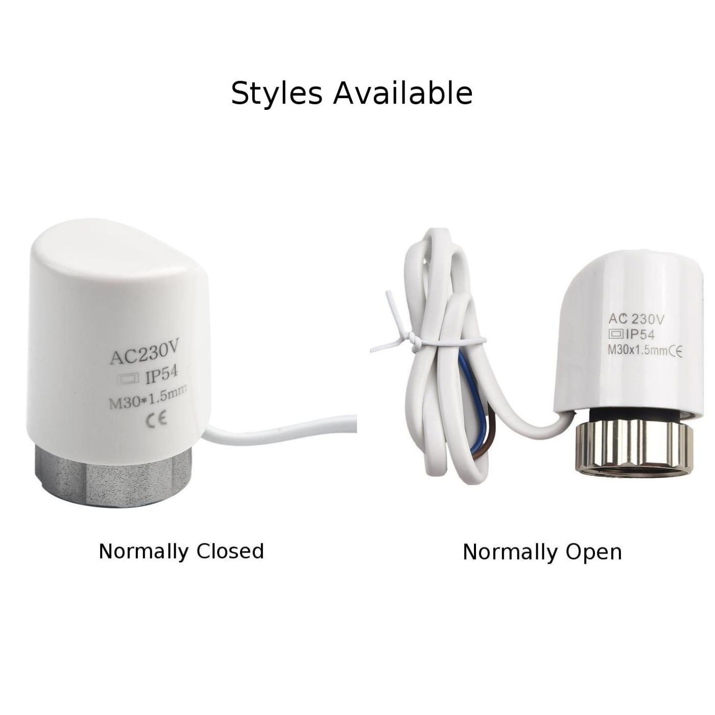 Электрический тепловой привод 1,5 В для различных систем отопления M30 мм, противофаломный материал ПК