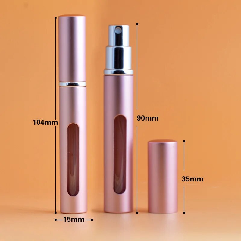 BOTTILLA DE PERFUME REFILLABLE PORTÁTIL - Botella pulverizadora ultrafina de 0,17 onzas. Capacidad para uso en el perfume en movimiento.