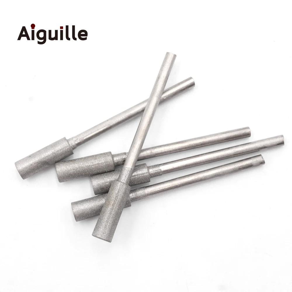10 Chiếc 400 #2.35Mm Vít 1-6Mm Kim Cương Xay Burr Ngọc Đánh Bóng Kim Cương Bit Răng bit Kim Cương Xay Điểm